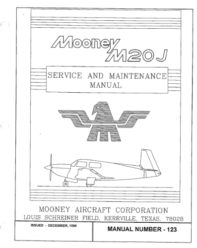 More information about "Mooney M20J Service and Maintenance Manual #123"