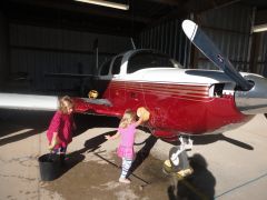 Washing the Mooney - 1