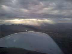 Southeast over Mesa, AZ