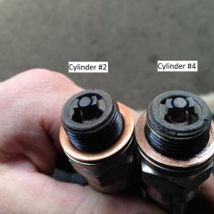 #2 and #4 spark plugs