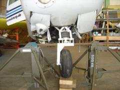 some nose gear and airframe repairs required