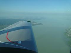 over Lake Balaton burning altitude for speed, 30 Miles from ADES