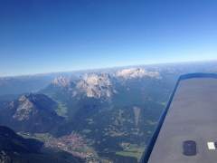 Flying past the Zugspitze