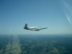 I love flying formation. This shot from my buddy's M20E