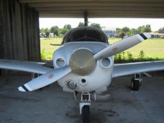 Front view of LoPresti cowl and Hartzell Scimitar prop