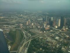 Flying the I10 corridor in Houston
