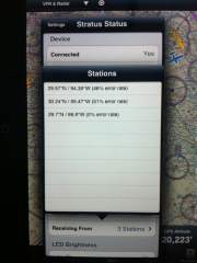 Station status screen