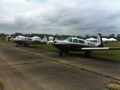 Similar Paint Jobs - N1165N (Seth's Missile) and N1162D (Mike's 231) - VA Festival of Flight 4/29/12