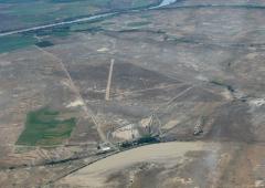 Adamsfontein airstrip - also from the glider.