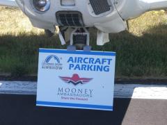 The Mooney Ambassdors were given a prime spot on the ramp and custom parking signs