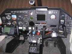 New panel with the Garmin WAAS unit and electric Attitude back-up