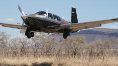 VH-VTC landing at Emma Gorge Western Australia