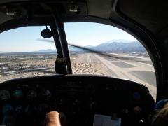 Short final at Palm Springs