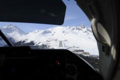 French mountain airfield Courchevel LFLJ