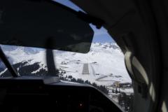 French mountain airfield Courchevel LFLJ