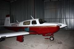 Sitting in the hangar in Joliet. Flight bags ready to load.