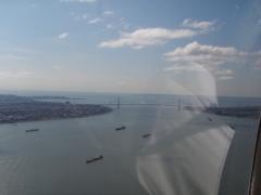 Southbound view of NY Harbor