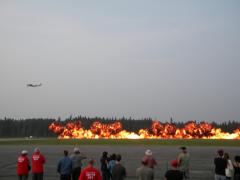 P51 napalm bombing run