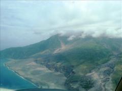 Monserrat Island - volcano and pyroplastic flow.  Still smoking 2009