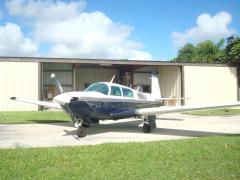 Hangar, sun and palm trees. What can be better.