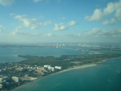 Approaching Miami Beach from the south