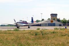 Taxing out from Bolton Field in Columbus, Ohio