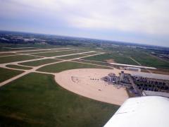 Looking back at Dupage Flight Center and KDPA.