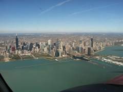 Chicago @ 2500 ft & 185 kts.