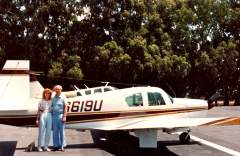 Maggie I: N6619U  at Nut Tree Airport in California, 1989  Me and my Dad