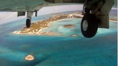 Turning final at Staniel Cay Bahamas