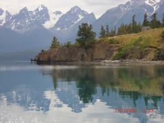 Our next cabin site at Chilco Lake