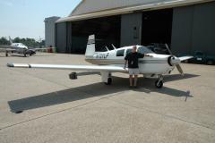 My firstMooney, N721LP Bought from All American in September 2000, now based in NorthCarolina with a happy new owner.  KGPT Gulfport, MS, 2005 a few months before Hurricane Katrina