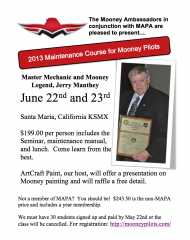 Jerry Manthey Maintenance Seminar June 22 and 23rd