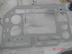 Panel after powder-coating