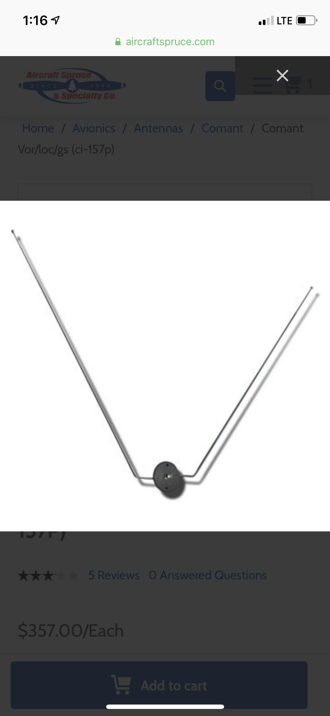 Replacement Vor Antenna - 64C Mooney - - Vintage Mooneys (Pre-J Models) -  Mooneyspace.com - A Community For Mooney Aircraft Owners And Enthusiasts