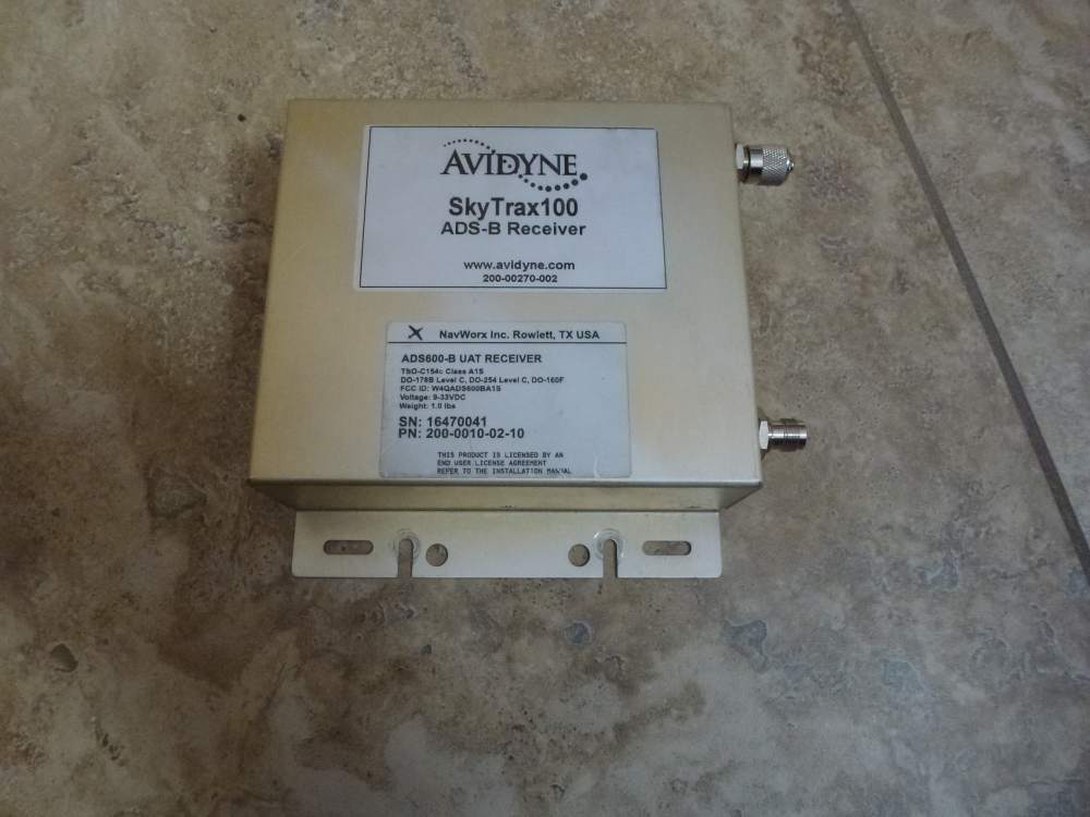 Avidyne SkyTrax 100 ADS-B Receiver ADS-B IN - SOLD - Avionics / Parts ...